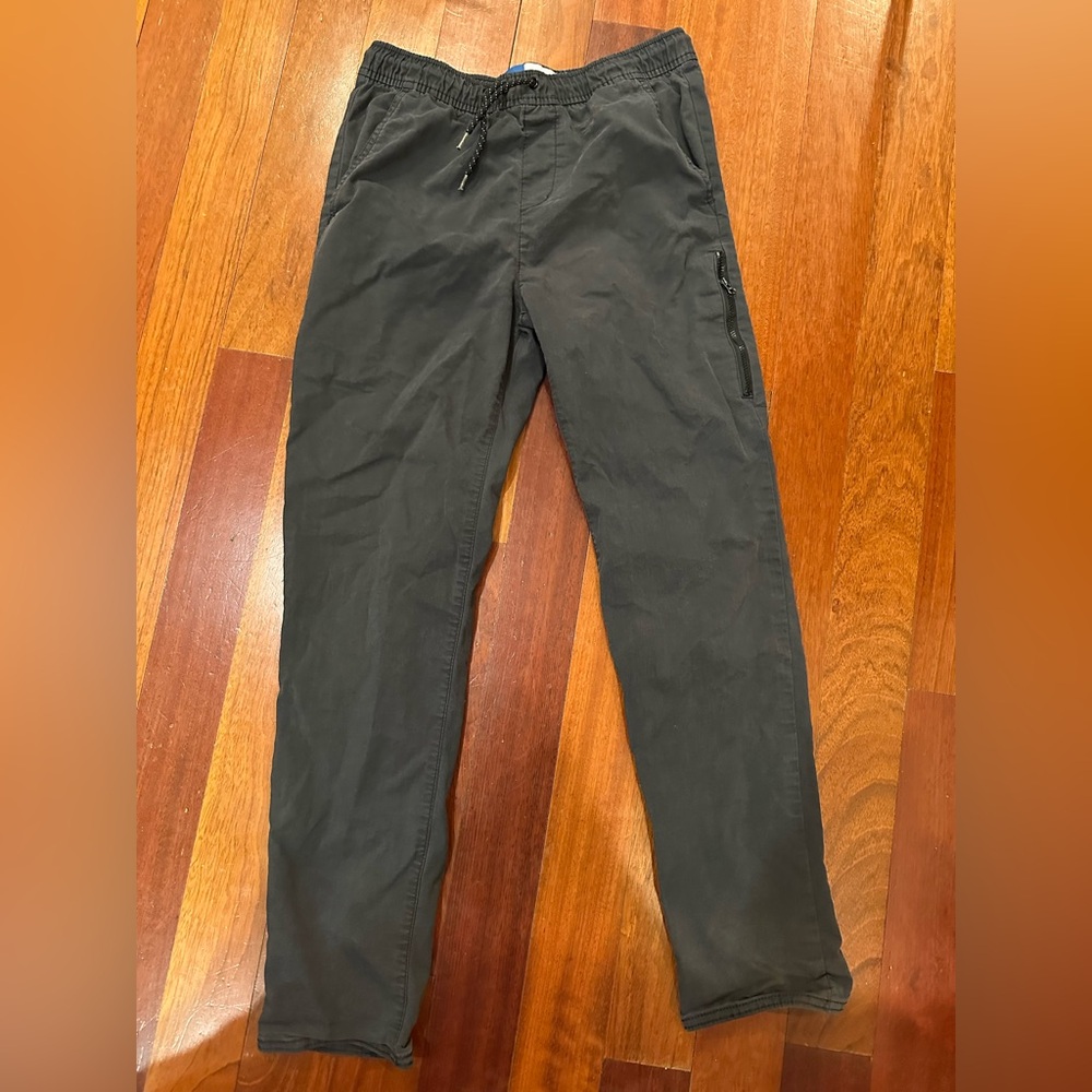 Old Navy Boys Black Drawstring Cargo Pants XL 14/16